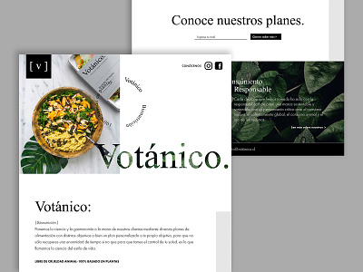 Landing Page Votánico branding landingpage website