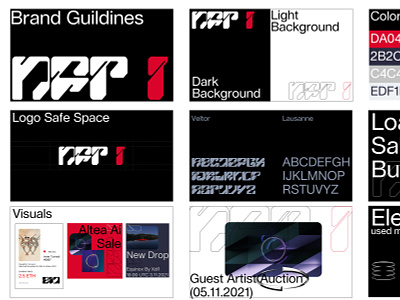 Brandbook for NFT One branding design logo nft typography website