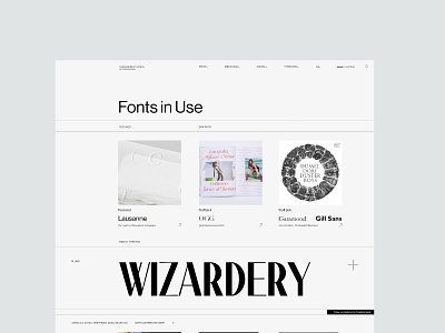 Fonts in use redesign concept redesign ui ux website