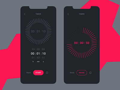 Timer Countdown DailyUI 014 app countdown daily 100 challenge dailyui dailyuichallenge design figma timer timer app ui ux