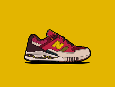 Sneaker flat design - old work dribbble flat illustraion logo sneaker vector