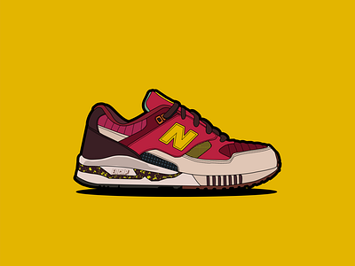 Sneaker flat design - old work