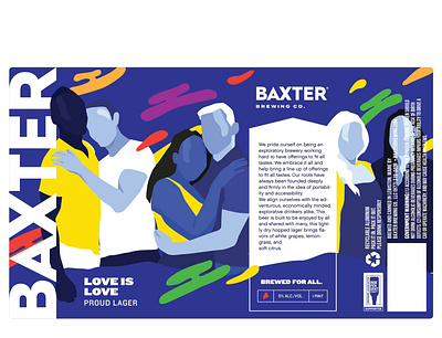 Pride 16oz Can Design beer label illustration labeldesign lager packagedesign packaging pride