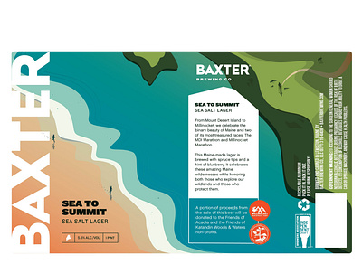 Sea To Summit R1 beer label illustration labeldesign packagedesign