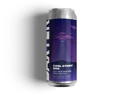 Hazy IPA beer label illustration labeldesign night sky packagedesign packaging