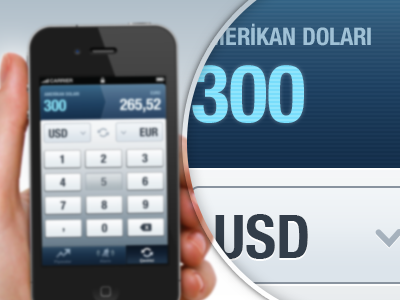 Currency Converter alarm app application blue design doviz finance graph icon interface ios iphone mobile ui ui design user interface ux ux design