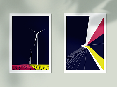 Poster Design - Dutch Landscape Illustrations