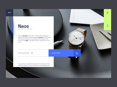 Watch webdesign webshop art blue design desktop digital image inspiration interface minimal modern photography simplicity ui ux watch web webdesign webdesigner white