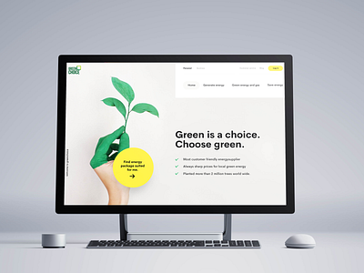 Green energy webdesign art business company dekstop design digital energy green inspiration redesign redesigned ui uidesign ux uxdesign web webdesign webdesigner website