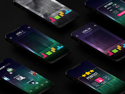 Gaming UI Design - Color Tiles