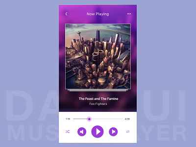 Music app concept app designer appdesign daily ui 009 daily ui challenge dailyui dailyui 009 dailyui009 design gradient music music player spotify ui uidesign userinterfacedesign visual design