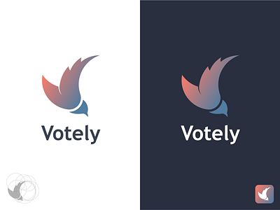 logo for Votely app app branding design illustration illustrator logo ui vector votely