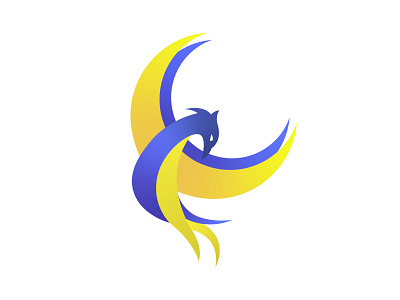 Ukrainian phoenix logo branding design illustration logo ui vector
