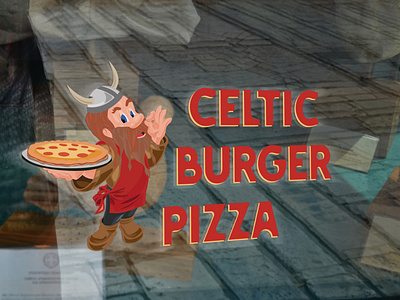 Celtic Burger Pizza Logo