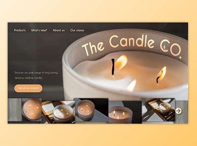 The candle Co. Web design ui ui design web web design webdesign website website design