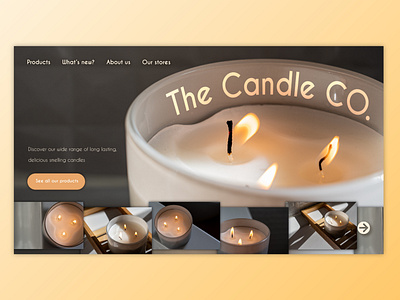 The candle Co. Web design