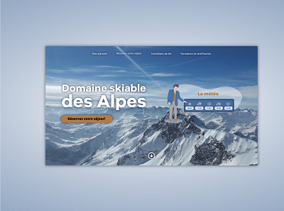 Ski Resort homepage adobe illustrator design illustrator ui undraw ux vector web web design webdesign webdesigner