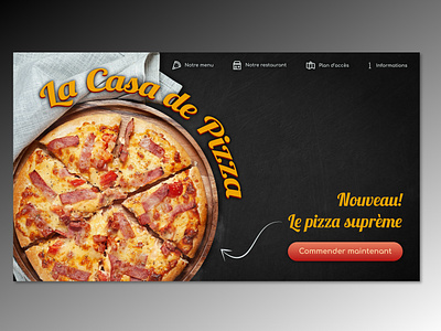 Pizza restaurant web design