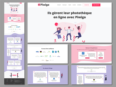 Client Page design for Piwigo.com branding design illustration open source piwigo ui undraw ux web webdeisgn website