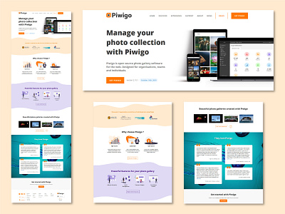 Piwigo.org Homepage redesign adobe adobe illustrator homepage illustration mockup open source ui undraw web web design webdesign webdesigner website