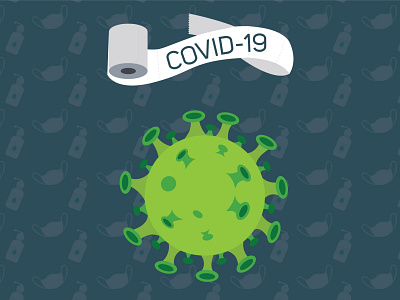 Coronavirus corona coronavirus covid covid 19 covid19 draw facemask illustration illustrator mask monster quarantine sanitizer toilet paper toiletpaper vector vector art vector illustration vectors virus