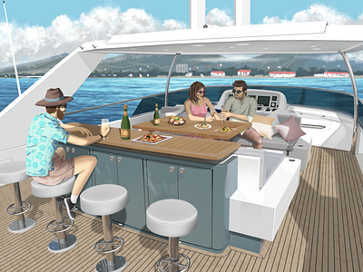 Yacht life (commission work)