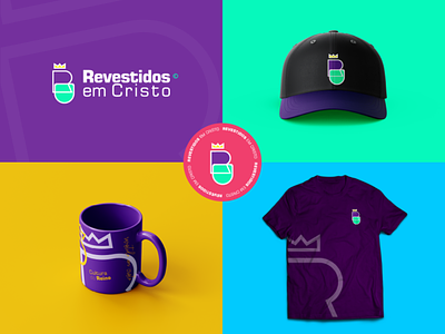 Brand Application - Revestidos em Cristo "RC" branding design graphic design illustration logo minimal typography ui ux vector