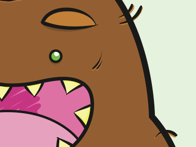 Monster #64 brown furry monster