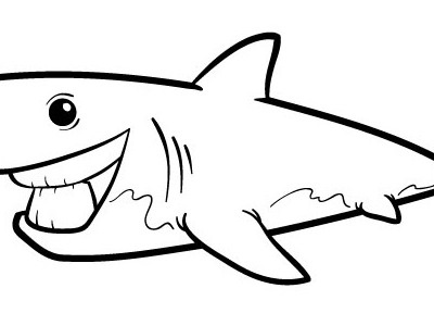 Shark Lines illustration shark