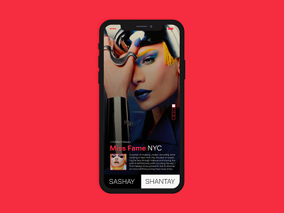 Miss Fame app design dailyui dailyui 006 drag queen