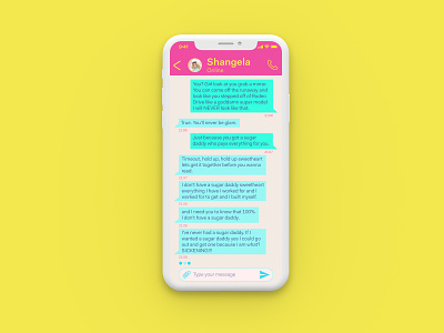 Messenger app design dailyui dailyui 013 drag drag queen messenger uidesign