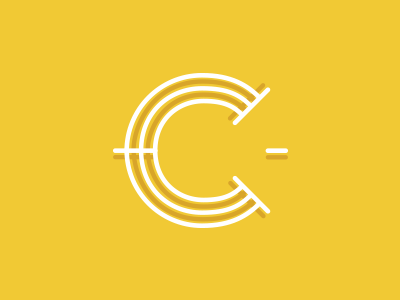 C 36daysoftype c letter lettering symbol type typography yellow