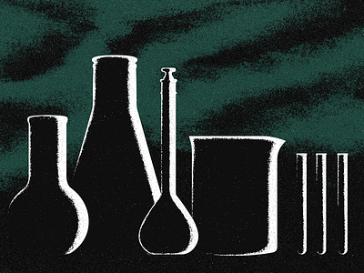 Toxic chemistry illustration lab retro texture toxic vector vintage
