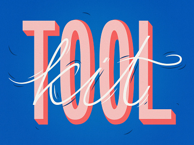 Toolkit calligraphy decorative hand lettering illustration lettering logotype mark retro script symbol texture type typography