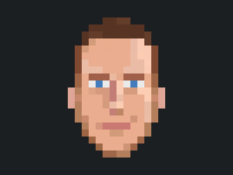 Pixel Corn pixel portrait selfie