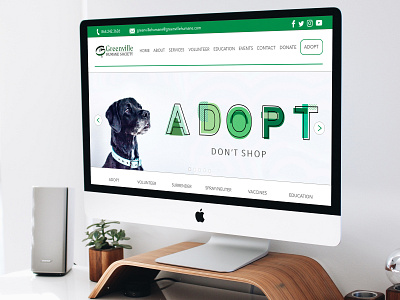 Greenville Humane Society Website design web web design