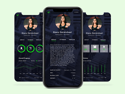 Daily UI Design Challenge | Day 006 - User Profile app design ui ux