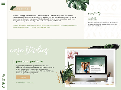 Personal Portfolio Design branding design web design website