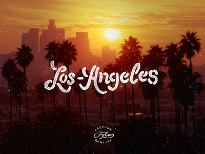 Los-Angeles - FOLA brush california calligraphy craft dream la lettering los angeles sunset