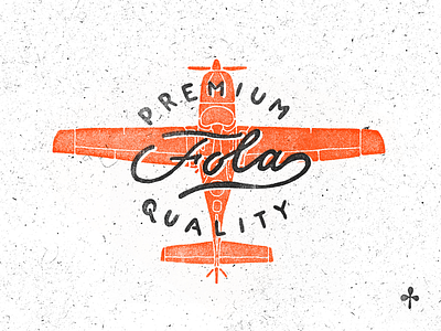 Fola Plane brand california craft dust la logo plane poster premium print vintage