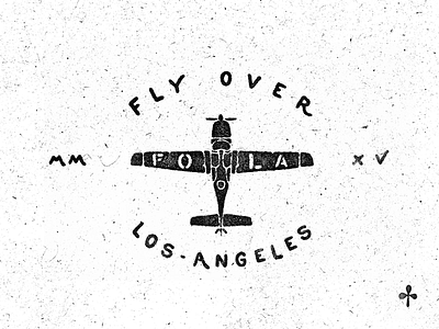 FOLA brand craft logo plane retro type typorgaphy
