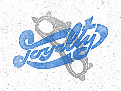 Loyalty brand craft illustration knife logo loyalty print