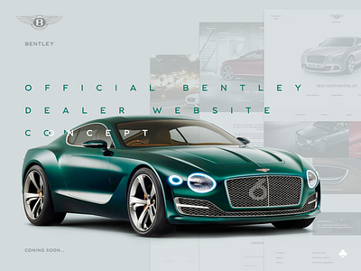 Bentley official dealer website concept artdirection bentley cars concept design grid luxury ui ux web wip