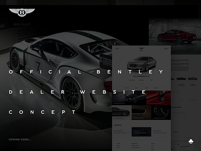 Bentley official dealer website concept artdirection bentley cars concept design grid luxuryv ui ux web wip