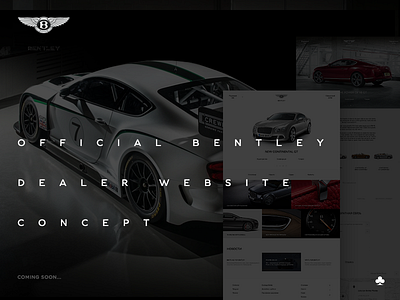Bentley official dealer website concept