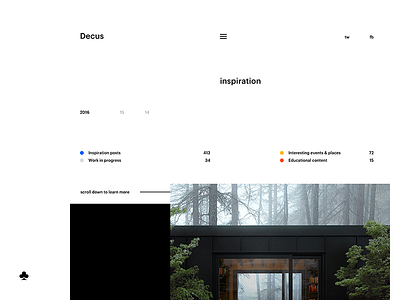 Decus. Digital agency art artdirection concept design grid performance ui ux web wip