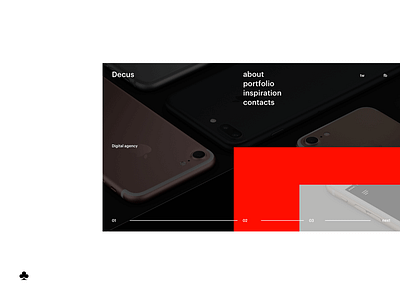 Decus. Digital agency art artdirection concept design grid performance ui ux web wip