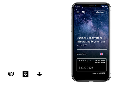 Waltonchain app blockchain cryptocurrency finance ico mockup ui ux wallet