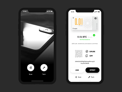 Tangem app app crypto currency design digital mishano ui ux wallet