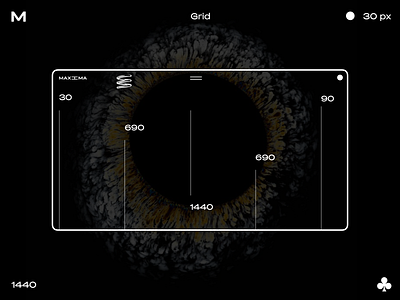 Maxima grid artdirection black concept design digital grid layout lines minimal tech ui ux web webdesign wifi wip